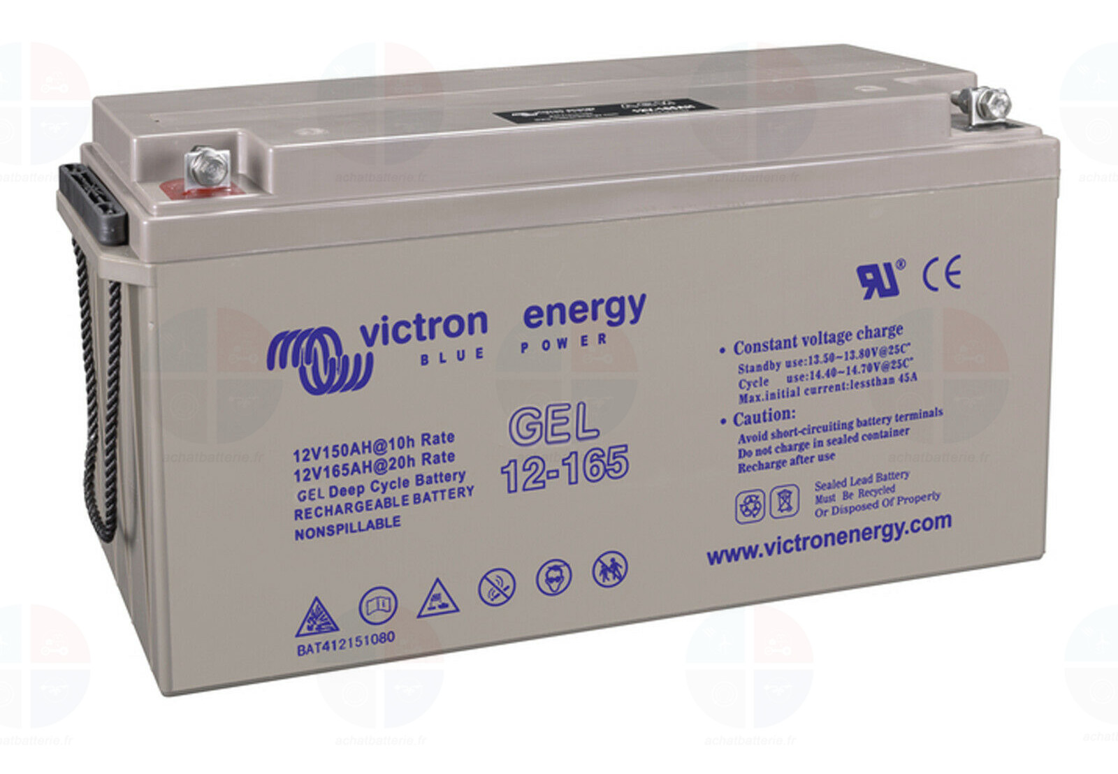 Batterie 12v 165ah C20 Victron GEL Dcharge lente BAT412151104